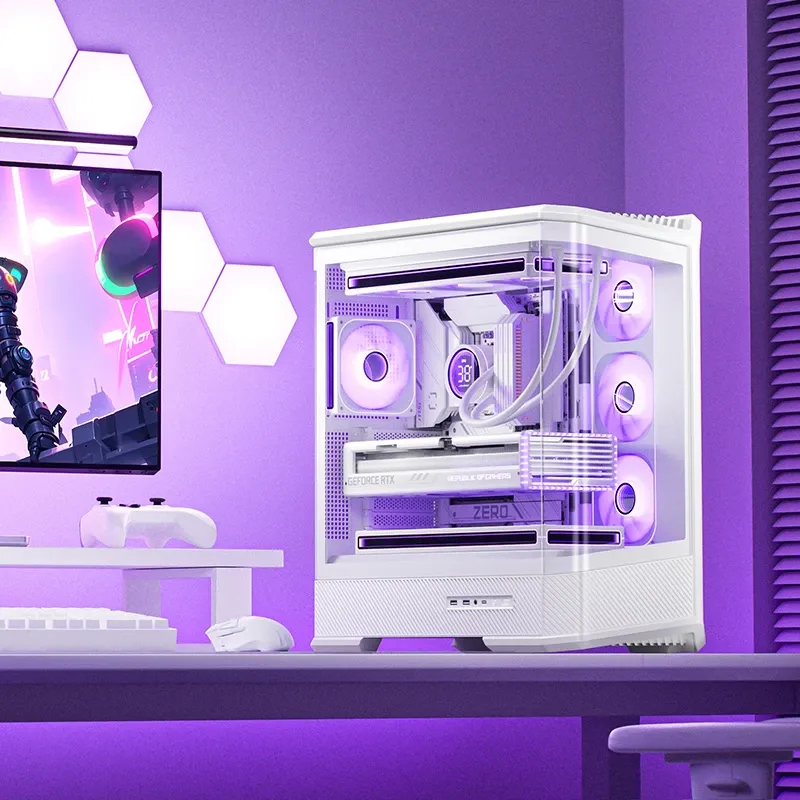 Jonsbo D400 White Case - ATX, Curved Glass Design, Support BTF 23 Jonsbo D400 White Case - ATX, Curved Glass Design, Support BTF - Ảnh 23