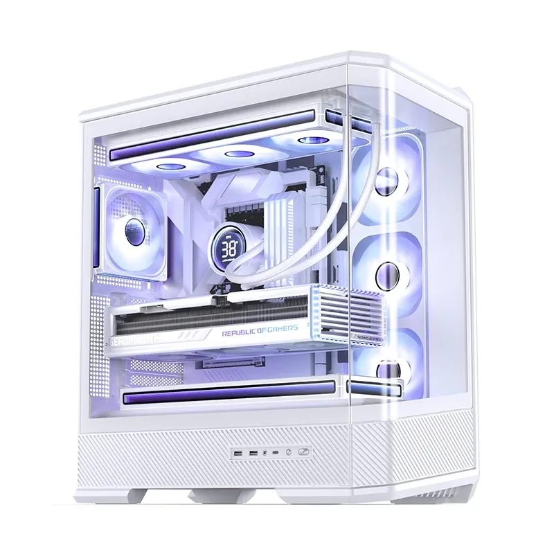 Jonsbo D400 White Case - ATX, Curved Glass Design, Support BTF 19 Jonsbo D400 White Case - ATX, Curved Glass Design, Support BTF - Ảnh 19