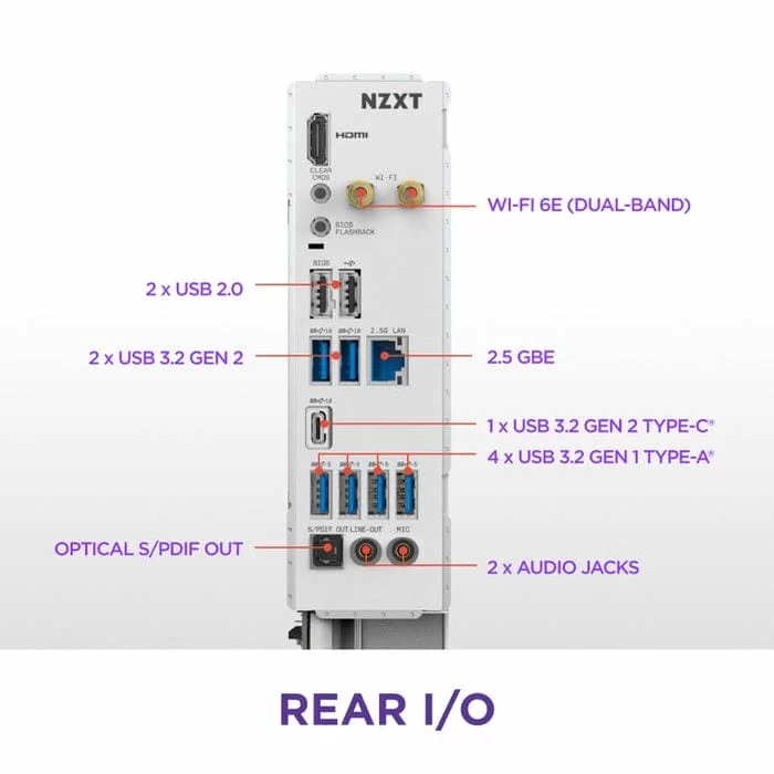 NZXT N7 B850 White ATX Gaming Wi-Fi (N7-B850-W1) Mainboard 6 NZXT N7 B850 White ATX Gaming Wi-Fi (N7-B850-W1) Mainboard - Ảnh 6
