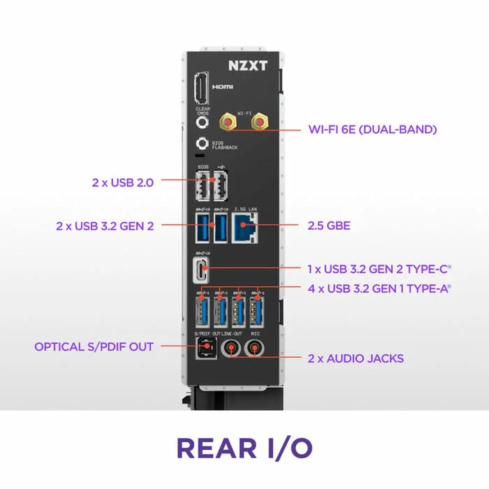 NZXT N7 B850 Black ATX Gaming Wi-Fi (N7-B850-B1) Mainboard 5 NZXT N7 B850 Black ATX Gaming Wi-Fi (N7-B850-B1) Mainboard - Ảnh 5