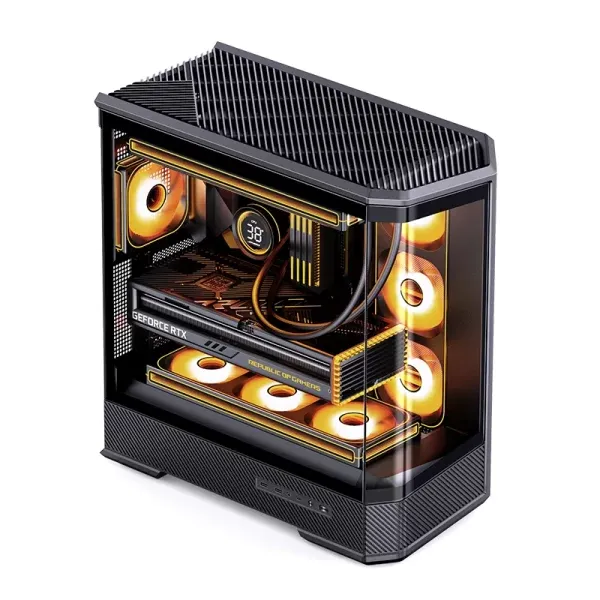 Jonsbo D400 Black Case - ATX, Curved Glass Design, Support BTF 7 Jonsbo D400 Black Case - ATX, Curved Glass Design, Support BTF - Ảnh 7