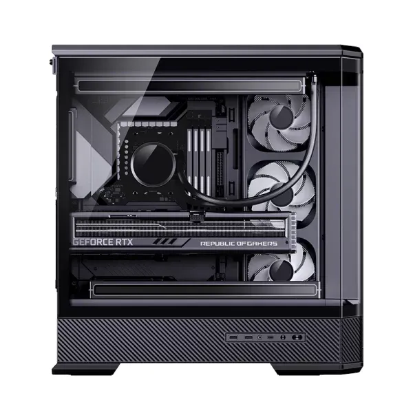 Jonsbo D400 Black Case - ATX, Curved Glass Design, Support BTF 8 Jonsbo D400 Black Case - ATX, Curved Glass Design, Support BTF - Ảnh 8