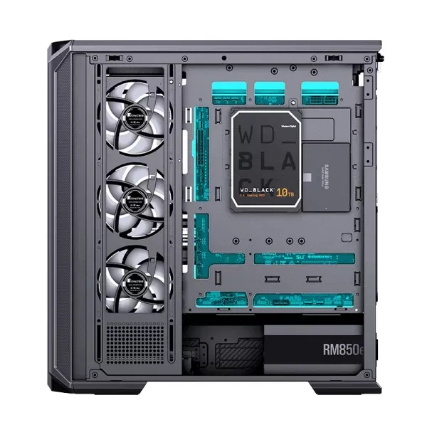 Jonsbo D400 Black Case - ATX, Curved Glass Design, Support BTF 11 Jonsbo D400 Black Case - ATX, Curved Glass Design, Support BTF - Ảnh 11