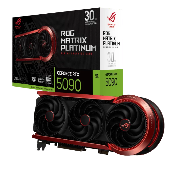 ASUS ROG Matrix Platinum GeForce RTX 5090 30th Anniversary Edition 32GB GDDR7 Graphics Card (ROG-MATRIX-RTX5090-P32G-30TH)
