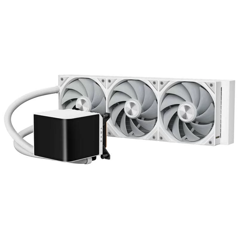 TRYX PANORAMA 360 WHITE AIO Liquid CPU Cooler - 6.5inch curved screen, 360mm radiator, Asetek Adela pump 4 TRYX PANORAMA 360 WHITE AIO Liquid CPU Cooler - 6.5inch curved screen, 360mm radiator, Asetek Adela pump - Ảnh 4