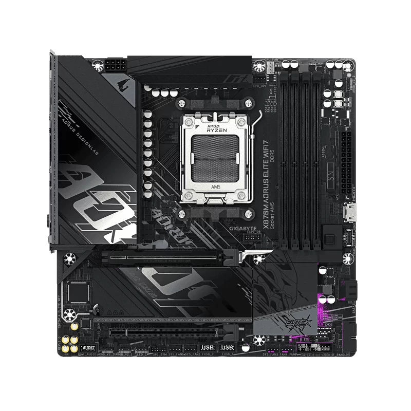 GIGABYTE X870M AORUS ELITE WIFI7 Mainboard 2 GIGABYTE X870M AORUS ELITE WIFI7 Mainboard - Ảnh 2