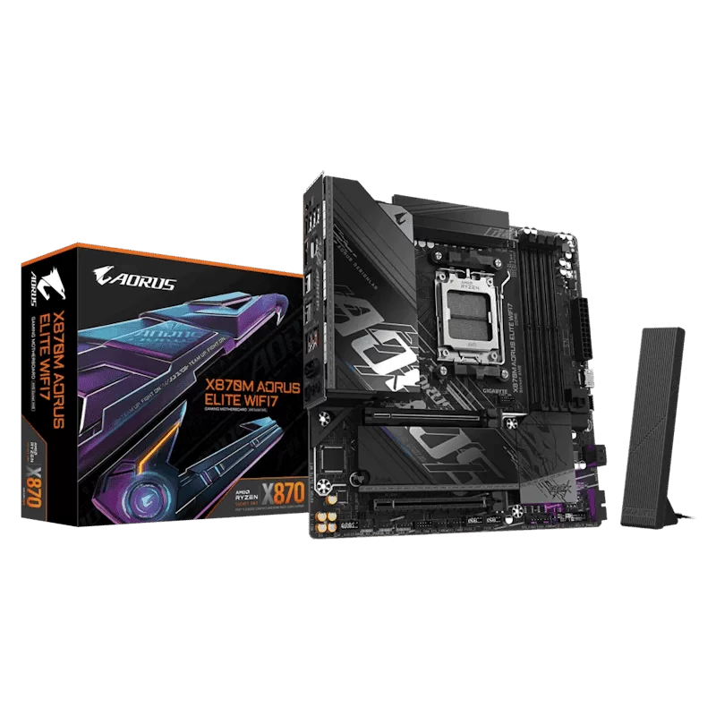 GIGABYTE X870M AORUS ELITE WIFI7 Mainboard 1 GIGABYTE X870M AORUS ELITE WIFI7 Mainboard