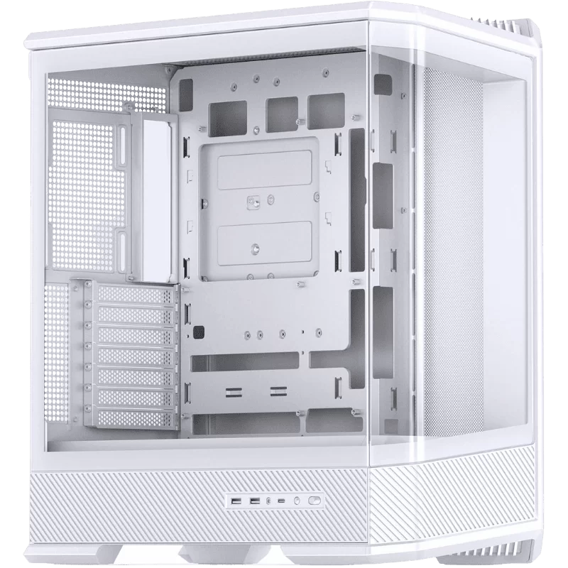 Jonsbo D400 White Case - ATX, Curved Glass Design, Support BTF 1 Jonsbo D400 White Case - ATX, Curved Glass Design, Support BTF