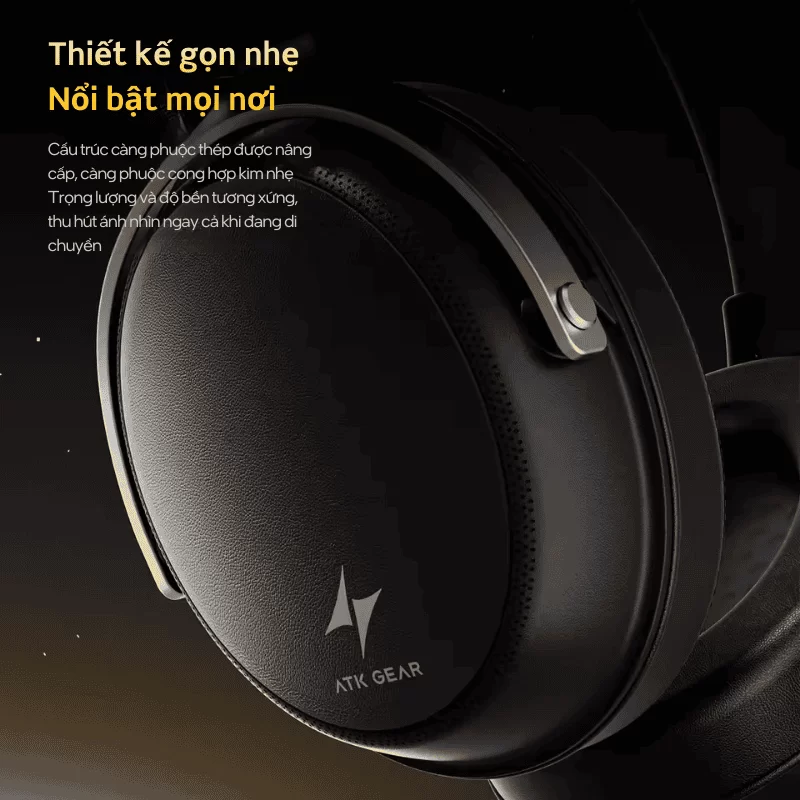 ATK Neptune N9 Ultra Esports Gaming Wireless Headset - Noise-canceling, 4 modes, 130h Battery 8 ATK Neptune N9 Ultra Esports Gaming Wireless Headset - Noise-canceling, 4 modes, 130h Battery - Ảnh 8