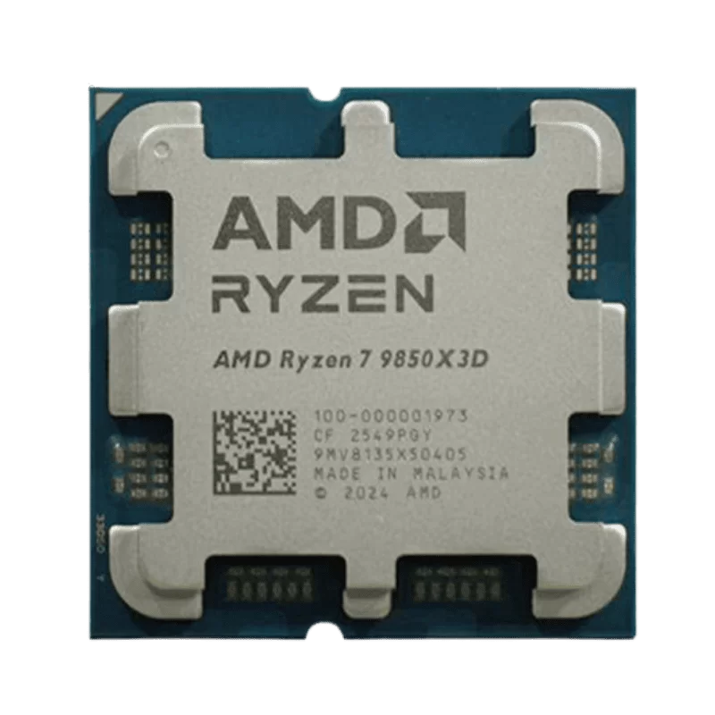 AMD Ryzen 7 9850X3D Tray Processor - 8C16T, 4.7GHz Up to 5.6GHz, 96 MB Cache L3, PCIe 5.0, Zen 5 Granite Ridge AM5, 120W TDP, AMD Radeon™ Graphics 1 AMD Ryzen 7 9850X3D Tray Processor - 8C16T, 4.7GHz Up to 5.6GHz, 96 MB Cache L3, PCIe 5.0, Zen 5 Granite Ridge AM5, 120W TDP, AMD Radeon™ Graphics