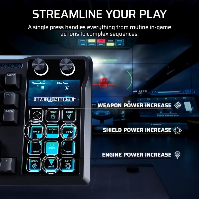 CORSAIR Galleon 100 SD (Tích Hợp Stream Deck) Gaming Keyboard - Full size RGB, Pre-lubed MLX Pulse Linear switches, USB 2.0 Type-A 10 CORSAIR Galleon 100 SD (Tích Hợp Stream Deck) Gaming Keyboard - Full size RGB, Pre-lubed MLX Pulse Linear switches, USB 2.0 Type-A - Ảnh 10
