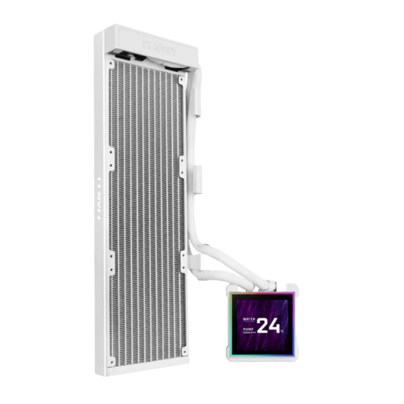 Lian Li HydroShift II LCD-S 360 Fanless White AIO Liquid CPU Cooler – 3.4 inch IPS 480×480 LCD Screen