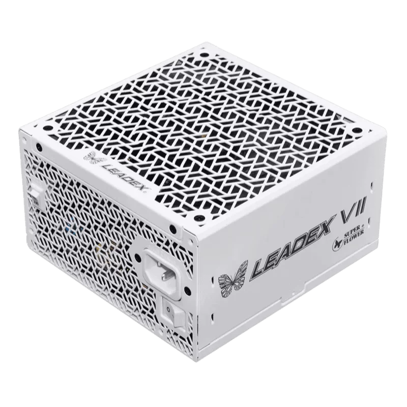 Super Flower Leadex VII Platinum PRO 1200W ATX 3.1 (WH) PSU - 1200W, White, ATX 3.1 Compatible, Pcie 5.1 ready, 80 Plus Platinum & Cybenetics Platinum 1 Super Flower Leadex VII Platinum PRO 1200W ATX 3.1 (WH) PSU - 1200W, White, ATX 3.1 Compatible, Pcie 5.1 ready, 80 Plus Platinum & Cybenetics Platinum
