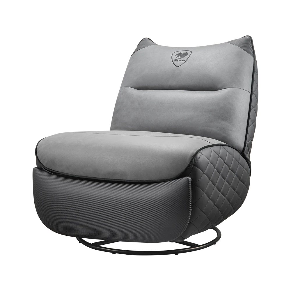 Cougar OVERLORD NEO Gaming Sofa Chair - Leather-like fabric + PVC leatherette, Grey Black, 150kg weight support 3 Cougar OVERLORD NEO Gaming Sofa Chair - Leather-like fabric + PVC leatherette, Grey Black, 150kg weight support - Ảnh 3