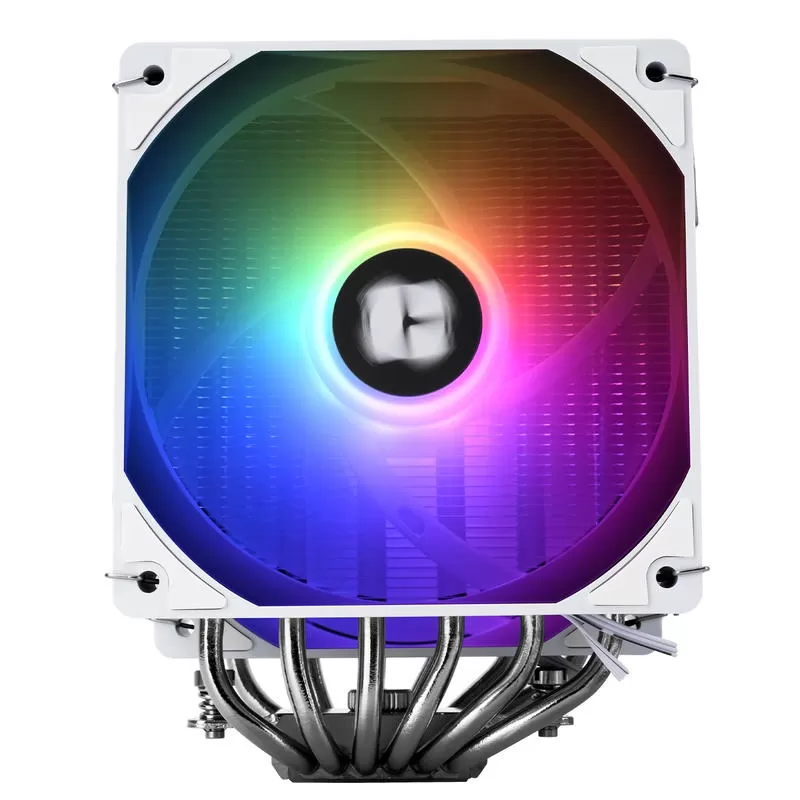 THERMALRIGHT Peerless Assassin 120 Digital ARGB WHITE Air Cooler - Dual Tower, Digital Screen Top Cover, 6x 6mm heatpipes 3 THERMALRIGHT Peerless Assassin 120 Digital ARGB WHITE Air Cooler - Dual Tower, Digital Screen Top Cover, 6x 6mm heatpipes - Ảnh 3