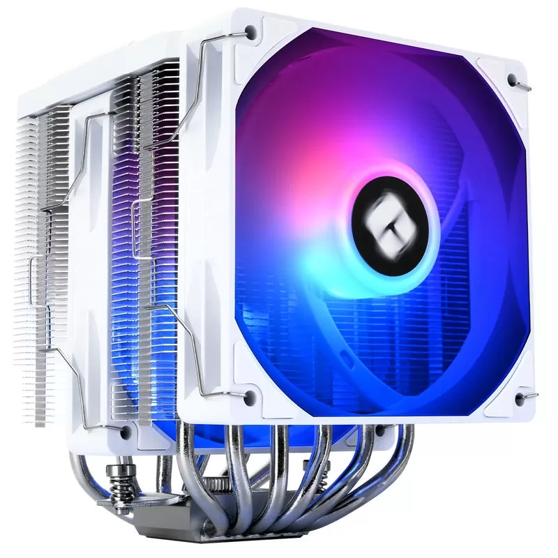 THERMALRIGHT Peerless Assassin 120 Digital ARGB WHITE Air Cooler - Dual Tower, Digital Screen Top Cover, 6x 6mm heatpipes 6 THERMALRIGHT Peerless Assassin 120 Digital ARGB WHITE Air Cooler - Dual Tower, Digital Screen Top Cover, 6x 6mm heatpipes - Ảnh 6