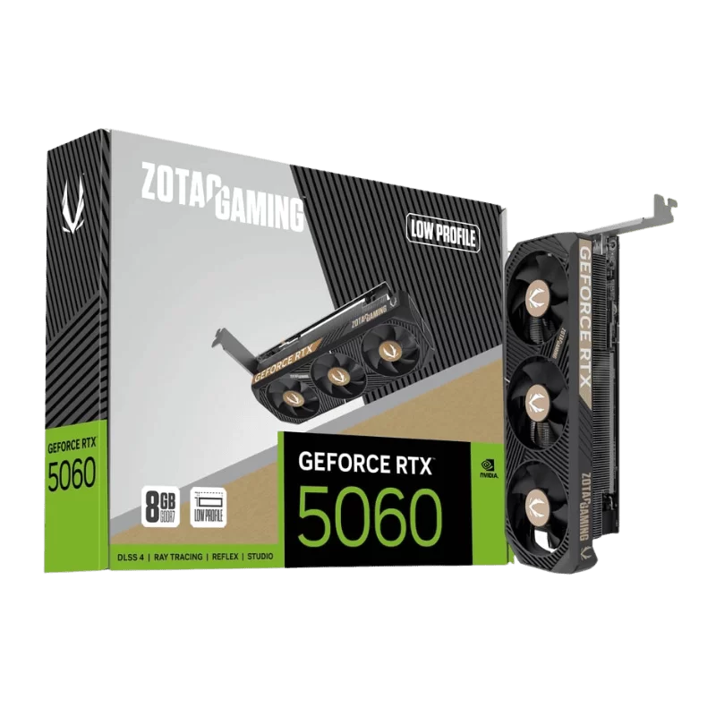 ZOTAC GAMING GeForce RTX 5060 Low Profile 8GB 128 Bit GDDR7 (ZT-B50600L-10L) Graphics Card 1 ZOTAC GAMING GeForce RTX 5060 Low Profile 8GB 128 Bit GDDR7 (ZT-B50600L-10L) Graphics Card