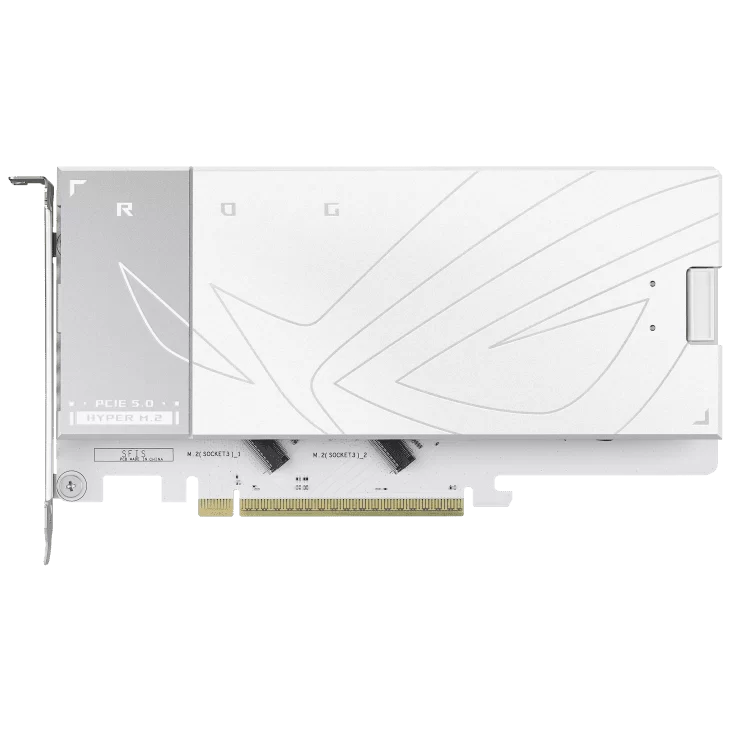 ASUS ROG CROSSHAIR X870E GLACIAL WHITE Mainboard 2 ASUS ROG CROSSHAIR X870E GLACIAL WHITE Mainboard - Ảnh 2