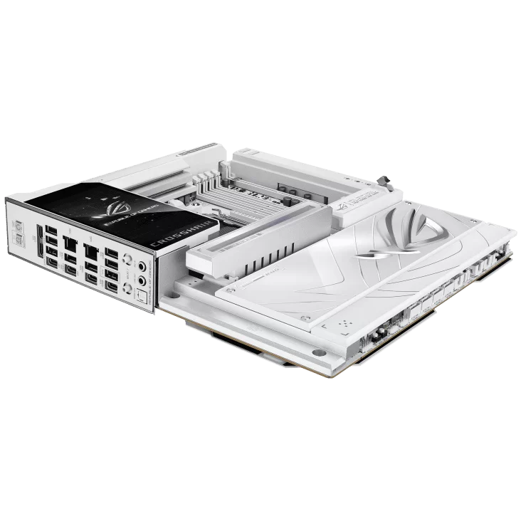 ASUS ROG CROSSHAIR X870E GLACIAL WHITE Mainboard 12 ASUS ROG CROSSHAIR X870E GLACIAL WHITE Mainboard - Ảnh 12