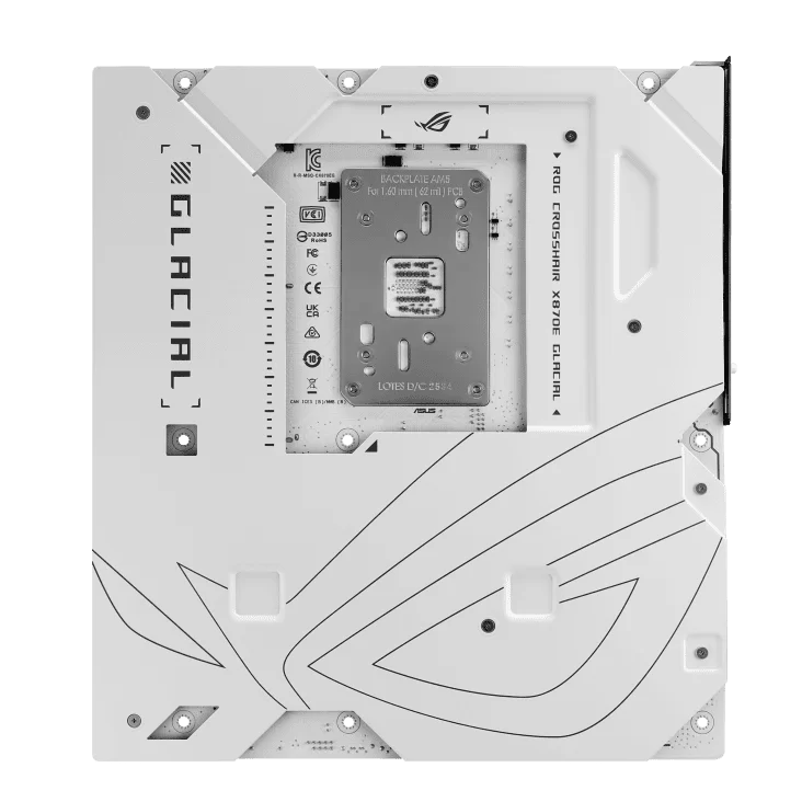ASUS ROG CROSSHAIR X870E GLACIAL WHITE Mainboard 4 ASUS ROG CROSSHAIR X870E GLACIAL WHITE Mainboard - Ảnh 4