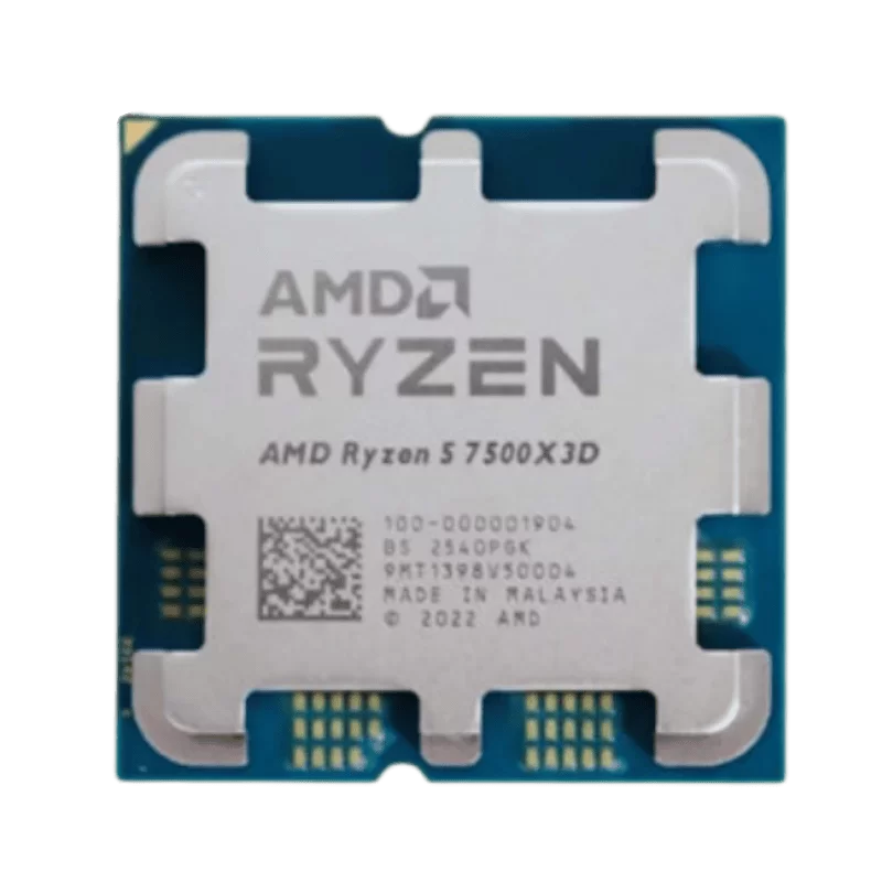 AMD Ryzen 5 7500X3D Tray Processor - 6C12T, 4.0GHz Up to 4.5GHz, 96 MB Cache L3, PCIe 5.0, Zen 4 Raphael AM5, 65W TDP, AMD Radeon™ Graphics 1 AMD Ryzen 5 7500X3D Tray Processor - 6C12T, 4.0GHz Up to 4.5GHz, 96 MB Cache L3, PCIe 5.0, Zen 4 Raphael AM5, 65W TDP, AMD Radeon™ Graphics