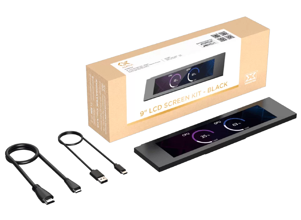 9 LCD Screen Kit Black EDM 06
