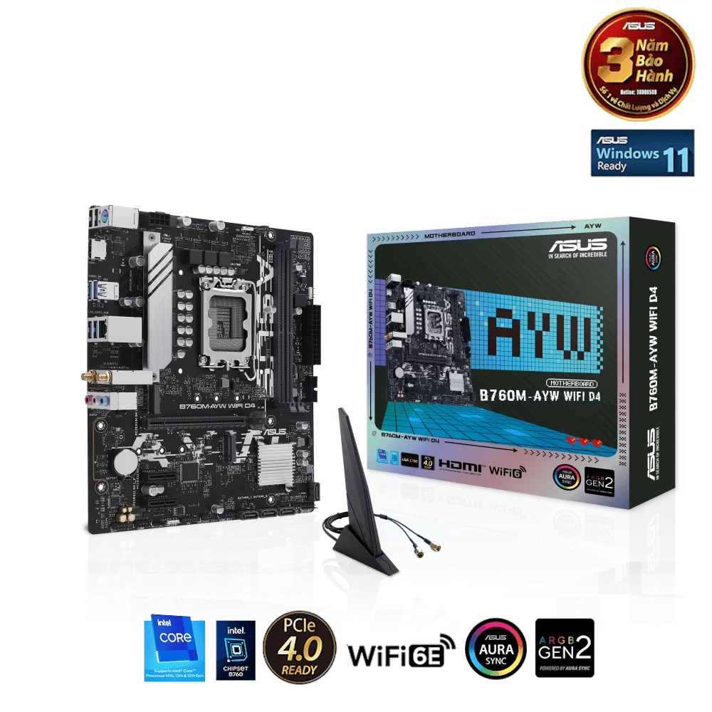 ASUS B760M-AYW D4 WIFI Mainboard