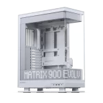 Phanteks Evolv X2 Matrix White - See-through glass Design, 900-LED Matrix screen, Mid-Tower Case