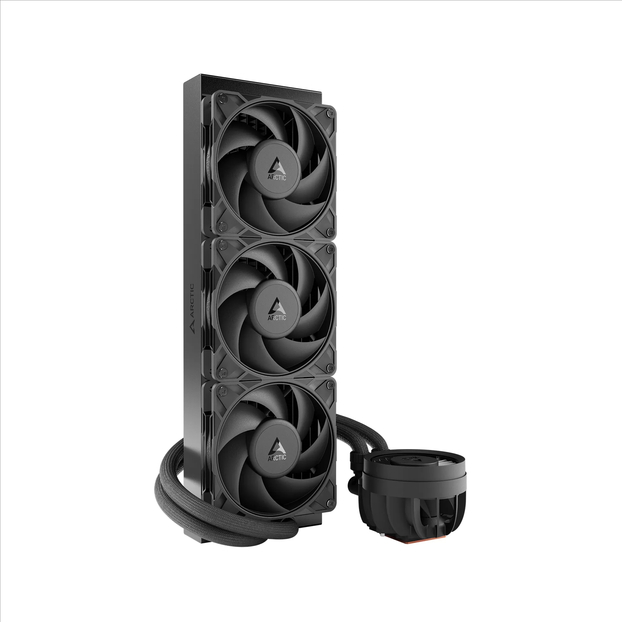 ARCTIC Liquid Freezer III Pro 360 Black AIO Liquid CPU Cooler - 360mm Radiator, PWM-Controlled Pump, Fan Speed: 200-1800 RPM, AM5 - LGA1851 Compatible 3 ARCTIC Liquid Freezer III Pro 360 Black AIO Liquid CPU Cooler - 360mm Radiator, PWM-Controlled Pump, Fan Speed: 200-1800 RPM, AM5 - LGA1851 Compatible - Ảnh 3