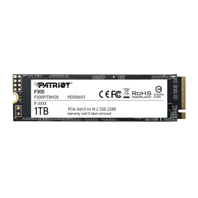 PATRIOT P300 1TB (P300P1TBM28) - M.2 2280 NVME PCIe GEN 3×4 SSD 2 PATRIOT P300 1TB (P300P1TBM28) - M.2 2280 NVME PCIe GEN 3×4 SSD - Ảnh 2