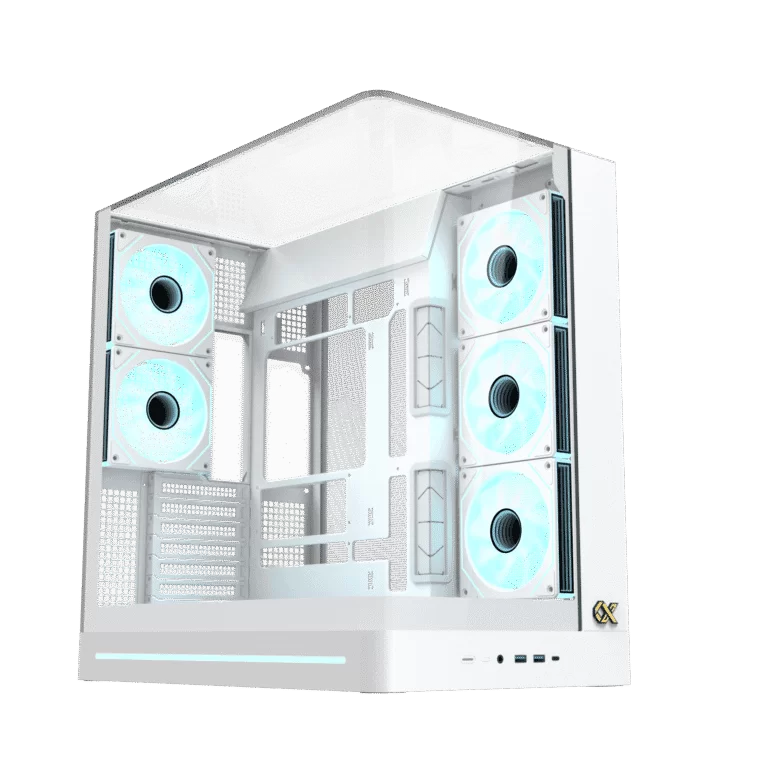 XIGMATEK PANO II ARTIC (EN48425) Mid Tower ATX Case - Full White, Curved Tempered Glass & Top Tempered Glass, No Fan 1 XIGMATEK PANO II ARTIC (EN48425) Mid Tower ATX Case - Full White, Curved Tempered Glass & Top Tempered Glass, No Fan