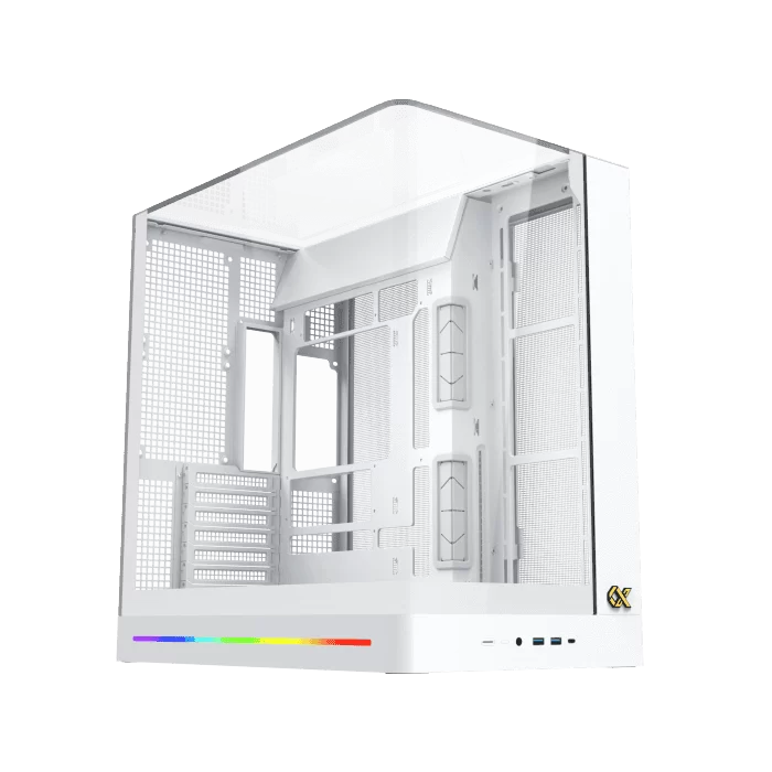 XIGMATEK PANO II ARTIC (EN48425) Mid Tower ATX Case - Full White, Curved Tempered Glass & Top Tempered Glass, No Fan 10 XIGMATEK PANO II ARTIC (EN48425) Mid Tower ATX Case - Full White, Curved Tempered Glass & Top Tempered Glass, No Fan - Ảnh 10