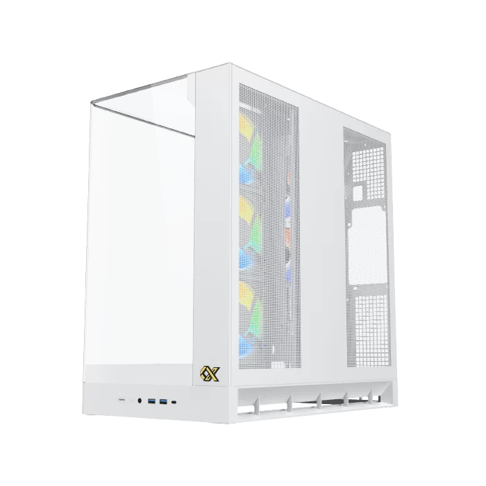 XIGMATEK PANO II ARTIC (EN48425) Mid Tower ATX Case - Full White, Curved Tempered Glass & Top Tempered Glass, No Fan 6 XIGMATEK PANO II ARTIC (EN48425) Mid Tower ATX Case - Full White, Curved Tempered Glass & Top Tempered Glass, No Fan - Ảnh 6