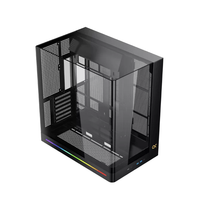 XIGMATEK PANO II BLACK (EN48418) Mid Tower ATX Case - Black, Curved Tempered Glass & Top Tempered Glass, No Fan 4 XIGMATEK PANO II BLACK (EN48418) Mid Tower ATX Case - Black, Curved Tempered Glass & Top Tempered Glass, No Fan - Ảnh 4