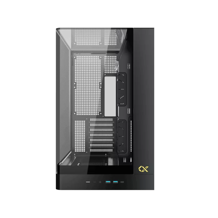 XIGMATEK PANO II BLACK (EN48418) Mid Tower ATX Case - Black, Curved Tempered Glass & Top Tempered Glass, No Fan 3 XIGMATEK PANO II BLACK (EN48418) Mid Tower ATX Case - Black, Curved Tempered Glass & Top Tempered Glass, No Fan - Ảnh 3