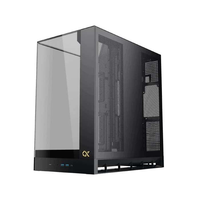 XIGMATEK PANO II BLACK (EN48418) Mid Tower ATX Case - Black, Curved Tempered Glass & Top Tempered Glass, No Fan 2 XIGMATEK PANO II BLACK (EN48418) Mid Tower ATX Case - Black, Curved Tempered Glass & Top Tempered Glass, No Fan - Ảnh 2