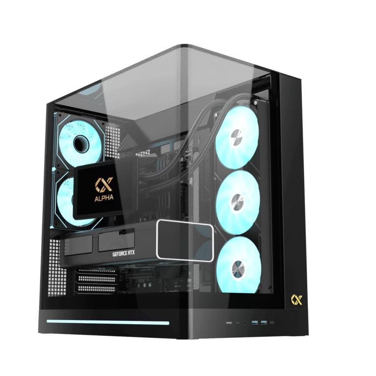 XIGMATEK PANO II BLACK (EN48418) Mid Tower ATX Case - Black, Curved Tempered Glass & Top Tempered Glass, No Fan 13 XIGMATEK PANO II BLACK (EN48418) Mid Tower ATX Case - Black, Curved Tempered Glass & Top Tempered Glass, No Fan - Ảnh 13