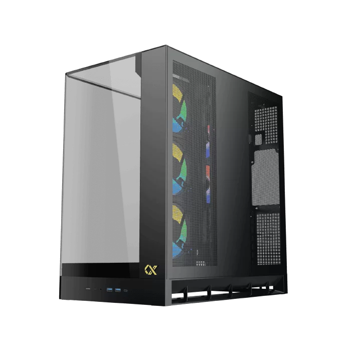 XIGMATEK PANO II BLACK (EN48418) Mid Tower ATX Case - Black, Curved Tempered Glass & Top Tempered Glass, No Fan 9 XIGMATEK PANO II BLACK (EN48418) Mid Tower ATX Case - Black, Curved Tempered Glass & Top Tempered Glass, No Fan - Ảnh 9