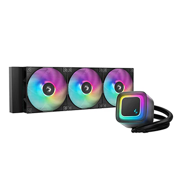 DeepCool LE360 V2 ARGB Black AIO Liquid CPU Cooler - 360mm Radiator, 3x FD12 ARGB Fans, 5th Gen Pump, AMD AM5 / Intel LGA1700 Compatible 1 DeepCool LE360 V2 ARGB Black AIO Liquid CPU Cooler - 360mm Radiator, 3x FD12 ARGB Fans, 5th Gen Pump, AMD AM5 / Intel LGA1700 Compatible