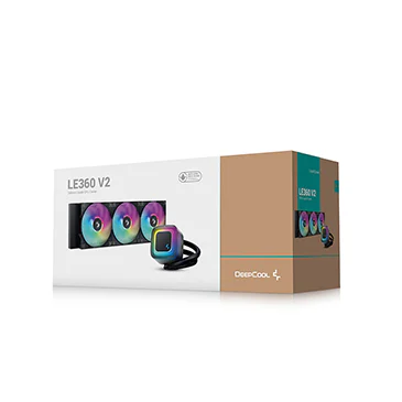 DeepCool LE360 V2 ARGB Black AIO Liquid CPU Cooler - 360mm Radiator, 3x FD12 ARGB Fans, 5th Gen Pump, AMD AM5 / Intel LGA1700 Compatible 7 DeepCool LE360 V2 ARGB Black AIO Liquid CPU Cooler - 360mm Radiator, 3x FD12 ARGB Fans, 5th Gen Pump, AMD AM5 / Intel LGA1700 Compatible - Ảnh 7