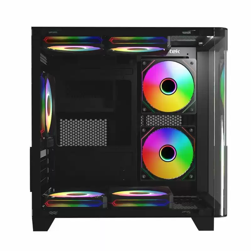 JETEK CSGO2 WUKONG Black Aquarium Case - mATX, Pillarless View 1 JETEK CSGO2 WUKONG Black Aquarium Case - mATX, Pillarless View