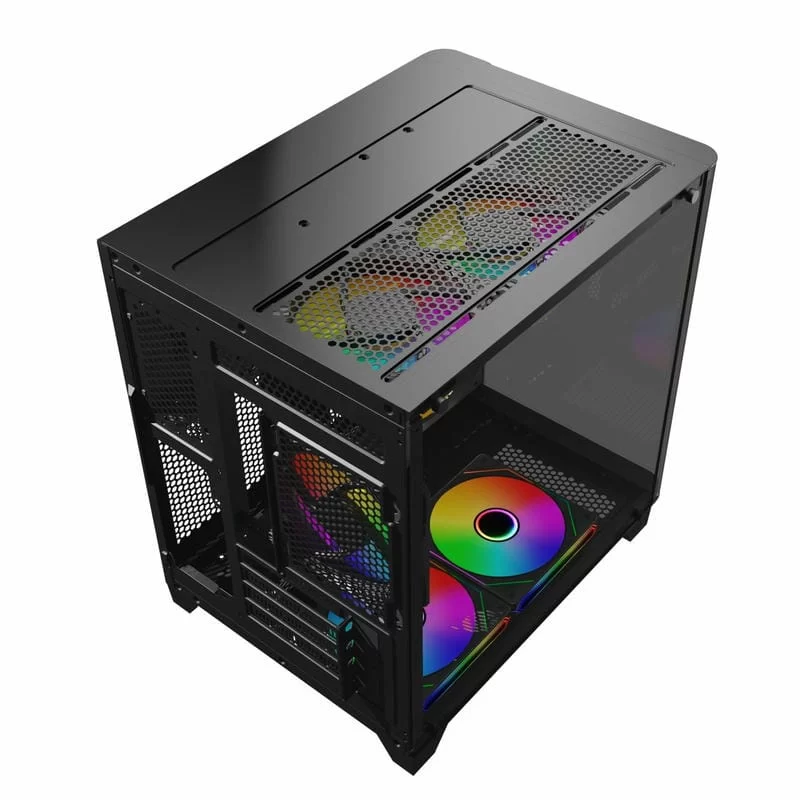 JETEK CSGO2 WUKONG Black Aquarium Case - mATX, Pillarless View 6 JETEK CSGO2 WUKONG Black Aquarium Case - mATX, Pillarless View - Ảnh 6