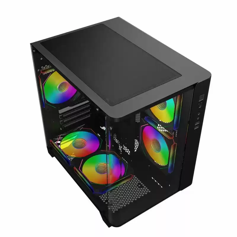 JETEK CSGO2 WUKONG Black Aquarium Case - mATX, Pillarless View 11 JETEK CSGO2 WUKONG Black Aquarium Case - mATX, Pillarless View - Ảnh 11