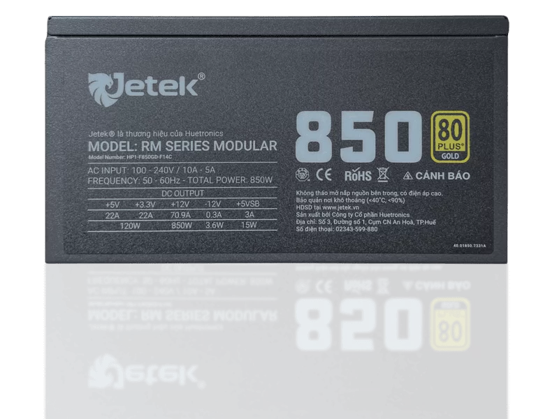 Jetek Full Modular RM850 E5.1 80 plus gold