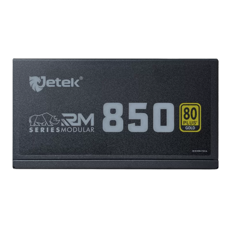 JETEK RM850 E5.1 PSU - Full Modular, ATX 3.1 & PCIe 5.1, 80 Plus Gold, Full Modular, FDB 135mm 1 JETEK RM850 E5.1 PSU - Full Modular, ATX 3.1 & PCIe 5.1, 80 Plus Gold, Full Modular, FDB 135mm