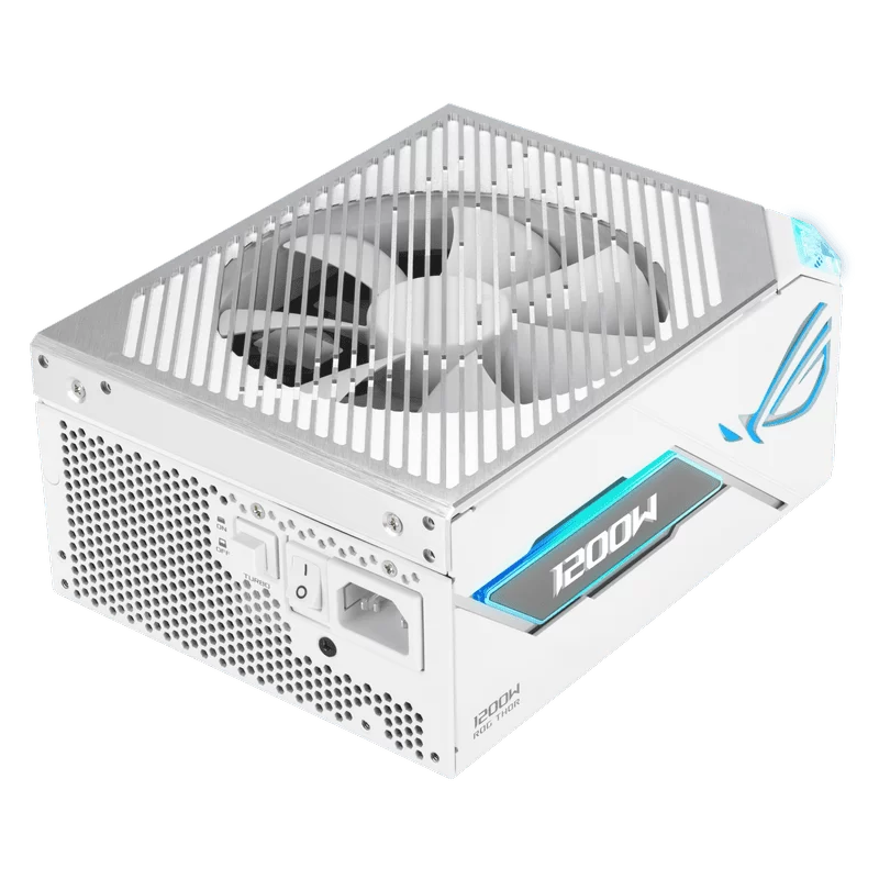 ASUS ROG Thor 1200W Platinum III White Edition Gaming PSU (ROG-THOR-1200P3-WHITE-GAMING) - 1200W, ATX 3.1 compatible, magnetic OLED display, 80 Plus Platinum 2 ASUS ROG Thor 1200W Platinum III White Edition Gaming PSU (ROG-THOR-1200P3-WHITE-GAMING) - 1200W, ATX 3.1 compatible, magnetic OLED display, 80 Plus Platinum - Ảnh 2