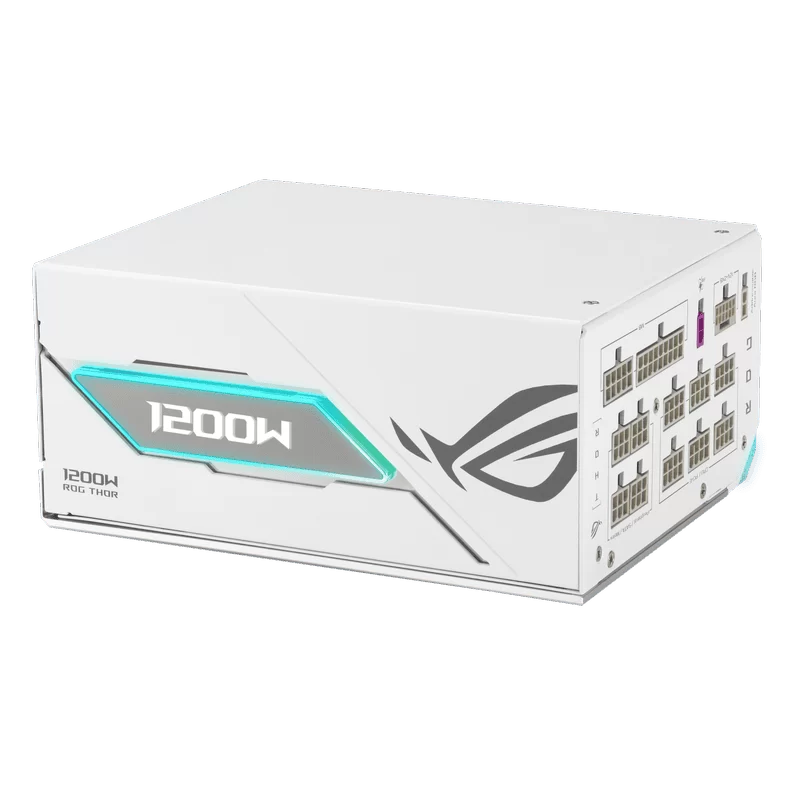 ASUS ROG Thor 1200W Platinum III White Edition Gaming PSU (ROG-THOR-1200P3-WHITE-GAMING) - 1200W, ATX 3.1 compatible, magnetic OLED display, 80 Plus Platinum 4 ASUS ROG Thor 1200W Platinum III White Edition Gaming PSU (ROG-THOR-1200P3-WHITE-GAMING) - 1200W, ATX 3.1 compatible, magnetic OLED display, 80 Plus Platinum - Ảnh 4