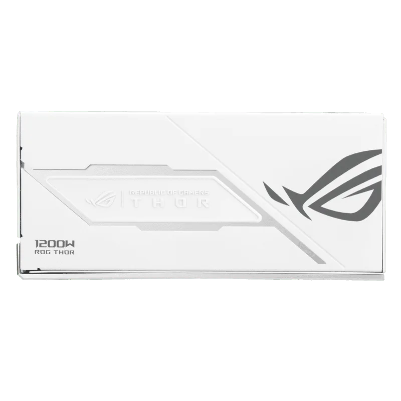 ASUS ROG Thor 1200W Platinum III White Edition Gaming PSU (ROG-THOR-1200P3-WHITE-GAMING) - 1200W, ATX 3.1 compatible, magnetic OLED display, 80 Plus Platinum 8 ASUS ROG Thor 1200W Platinum III White Edition Gaming PSU (ROG-THOR-1200P3-WHITE-GAMING) - 1200W, ATX 3.1 compatible, magnetic OLED display, 80 Plus Platinum - Ảnh 8