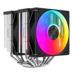 SAMA A60L ARGB CPU Air Cooler - Black, 6×Ø6 mm Heat Pipes, 2x 120mm ARGB fans