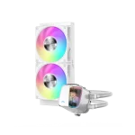 SAMA L70 240WH White AIO Liquid CPU Cooler – 240mm Radiator, 2x 120mm ARGB fans